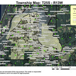 Coos Bay T25S R13W Township Map Preview 1