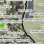 Coos Bay T25S R13W Township Map Preview 2