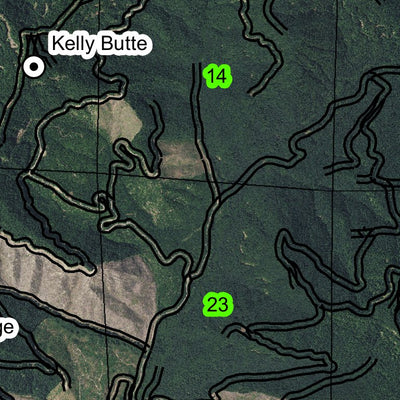 Kelly Butte T25S R9W Township Map Preview 2