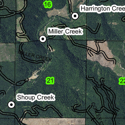 Scott Mountain T25S R3WE Township Map Preview 2