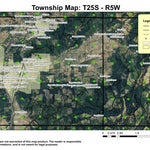 East Sutherlin T25S R5W Township Map Preview 1