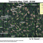 Silver Creek T24S R10W Township Map Preview 1
