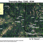 Calapooya Creek T24S R3W Township Map Preview 1