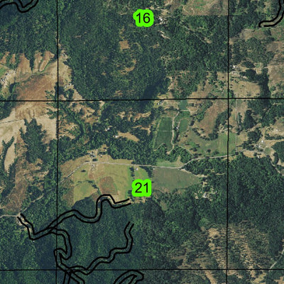 Calapooya Creek T24S R3W Township Map Preview 3