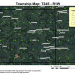 Huckleberry Mountain T24S R1W Township Map Preview 1