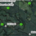 Huckleberry Mountain T24S R1W Township Map Preview 2