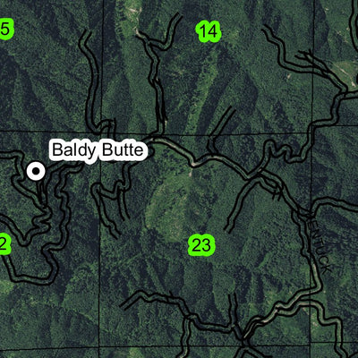 Larson Creek T24S R12W Township Map Preview 2