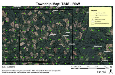 Bear Camp T24S R9W Township Map Preview 1