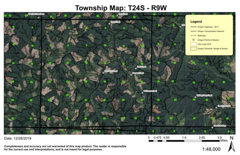 Bear Camp T24S R9W Township Map Preview 1