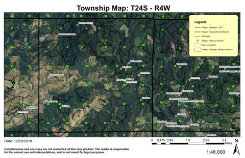 Ben Moore T24S R4W Township Map Preview 1