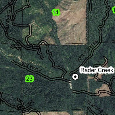 Old Blue LO T24S R8W Township Map Preview 2