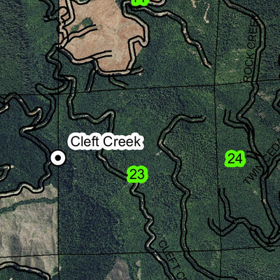 Middle Mountain T24S R2W Township Map Preview 2