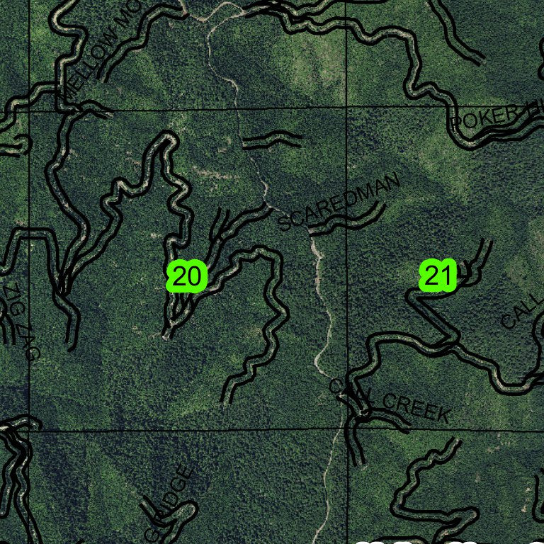 Middle Mountain T24S R2W Township Map by Super See Services | Avenza Maps
