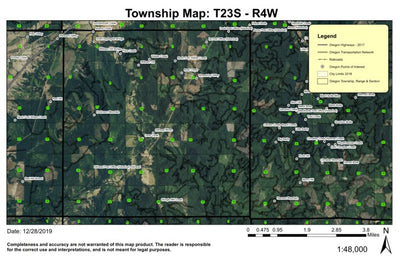 Elkhead T23S R4W Township Map Preview 1
