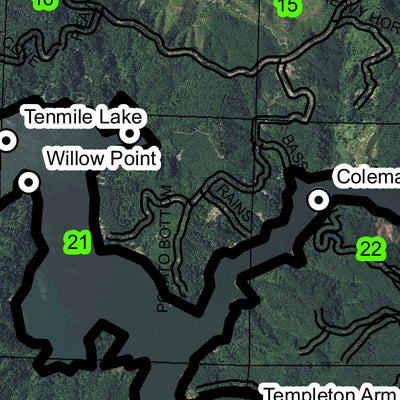 Eel Creek T23S R13W Township Map Preview 2