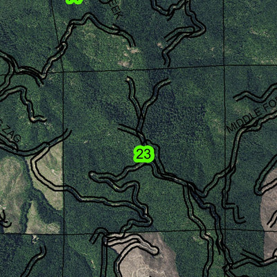 Burnt Mountain T23S R2W Township Map Preview 2