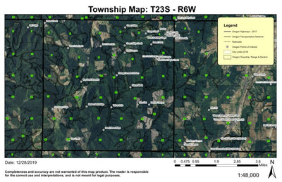 Yellow Butte T23S R6W Township Map Preview 1