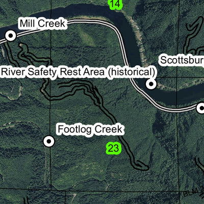 Brandy Bar T22S R10W Township Map Preview 2