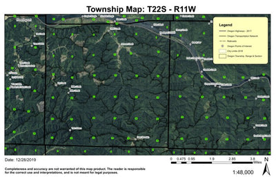Hakki Creek T22S R11W Township Map Preview 1