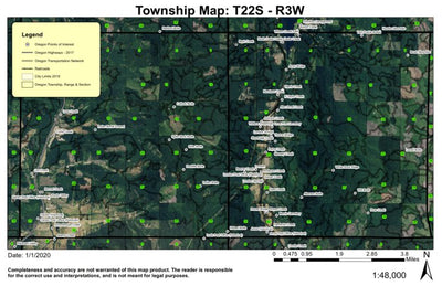 London T22S R3W Township Map Preview 1