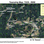 Bunch Bar T22S R8W Township Map Preview 1