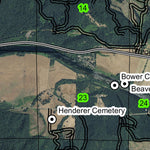 Bunch Bar T22S R8W Township Map Preview 2