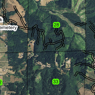 Bunch Bar T22S R8W Township Map Preview 3