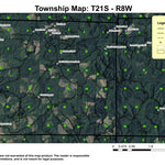 Paradise Creek T21S R8W Township Map Preview 1