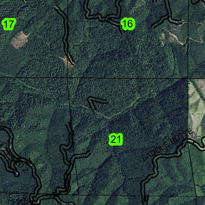 Paradise Creek T21S R8W Township Map Preview 3