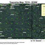 Wasson Creek T21S R10W Township Map Preview 1