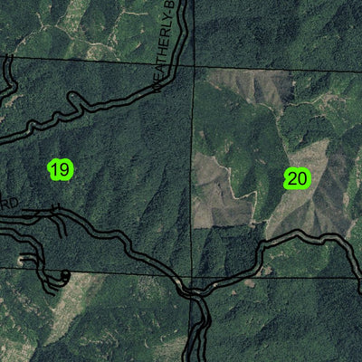 Weatherly Creek T21S R9W Township Map Preview 3