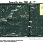Dean Creek T21S R11W Township Map Preview 1