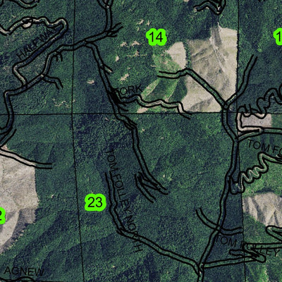 Saddle Butte T21S R7W Township Map Preview 2