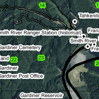 Reedsport T21S R12W Township Map Preview 2