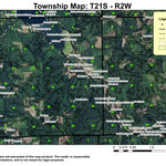 Dorena Lake T21S R2W Township Map Preview 1
