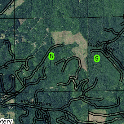 Dorena Lake T21S R2W Township Map Preview 3