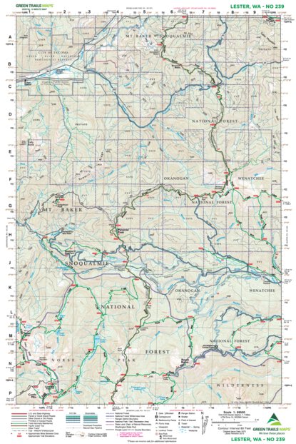 239: Lester, WA Map by Green Trails Maps, Inc. | Avenza Maps