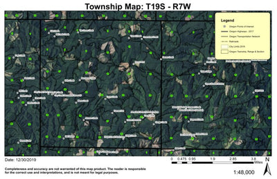 Alma T19S R7W Township Map Preview 1