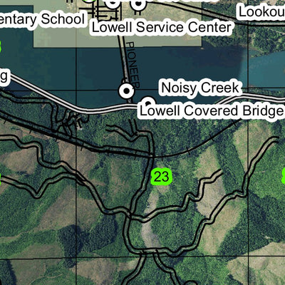 Lowell T19S R1W Township Map Preview 2