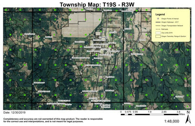 Creswell T19S R3W Township Map Preview 1