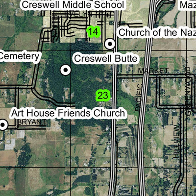 Creswell T19S R3W Township Map Preview 2