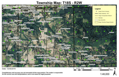Pleasant Hill T18S R2W Township Map Preview 1