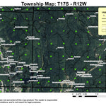 Sutton Lake T17S R12W Township Map Preview 1