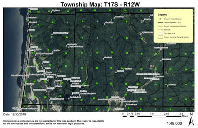 Sutton Lake T17S R12W Township Map Preview 1