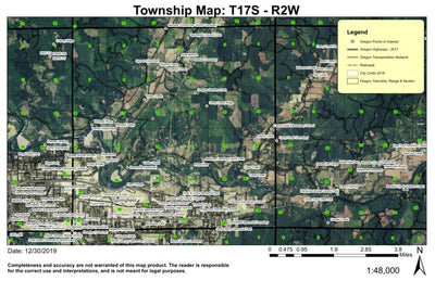 Springfield T17S R2W Township Map Preview 1