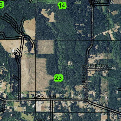 Veneta West T17S R6W Township Map Preview 2