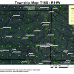 Fairview Mountain T16S R11W Township Map Preview 1