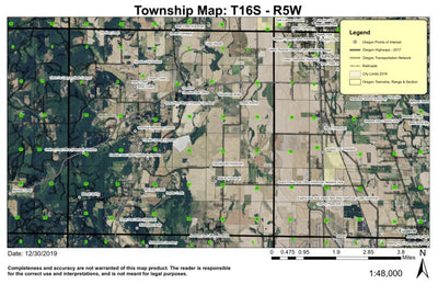 Cheshire T16S R5W Township Map Preview 1