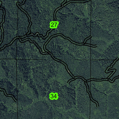 Klickitat Mountain T15S R10W Township Map Preview 3