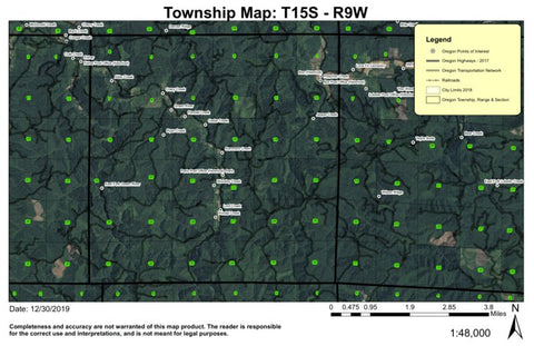 Box T15S R9W Township Map Preview 1